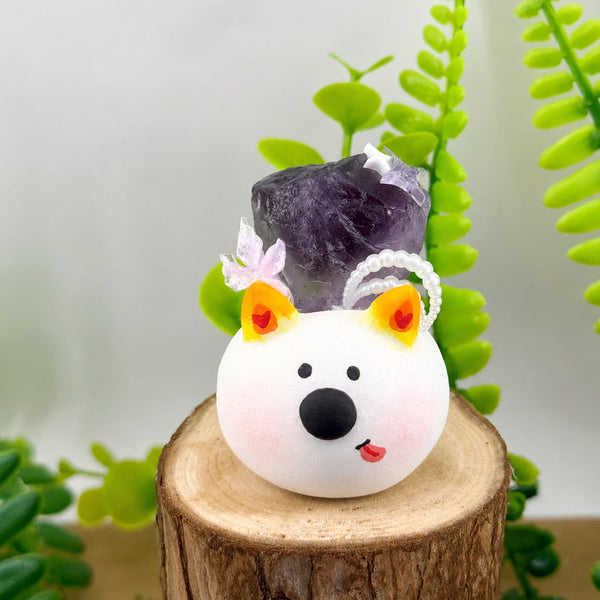 Your Calm & Comforting Companion Amethyst Puppy Crystal Pet Shinepurity