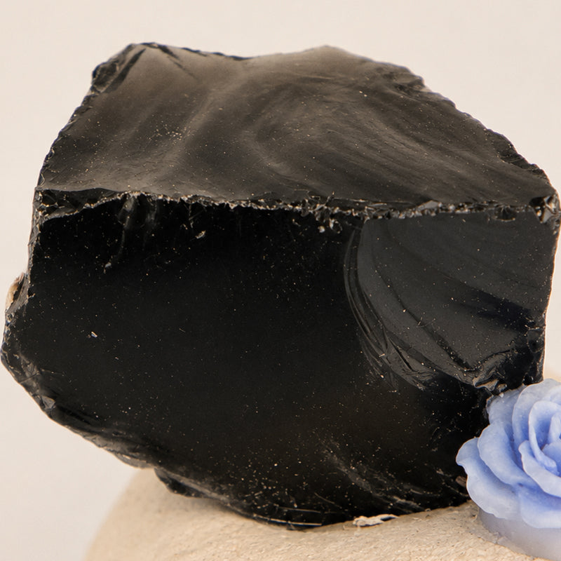 Black Obsidian Crystal Pet – Handmade Natural Crystal Mini Decor Gift Shinepurity