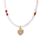 rose quartz necklace