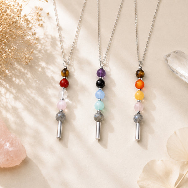 12 Zodiac Signs Exclusive Natural Crystal Energy Beaded Necklace